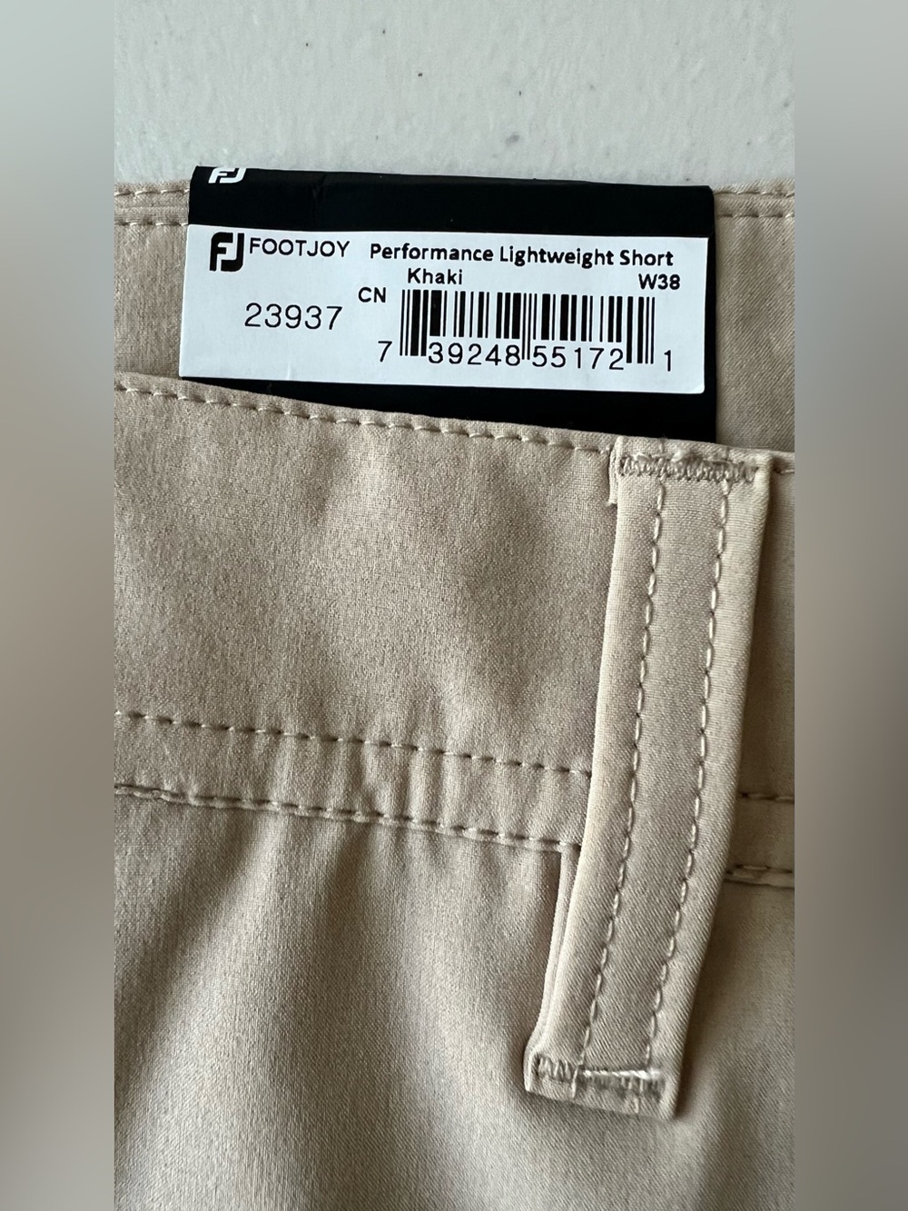 FootJoy Lightweight Golf Shorts NWT Men’s 38 Khaki 9” Inseam Performance Stretch - Picture 7 of 15